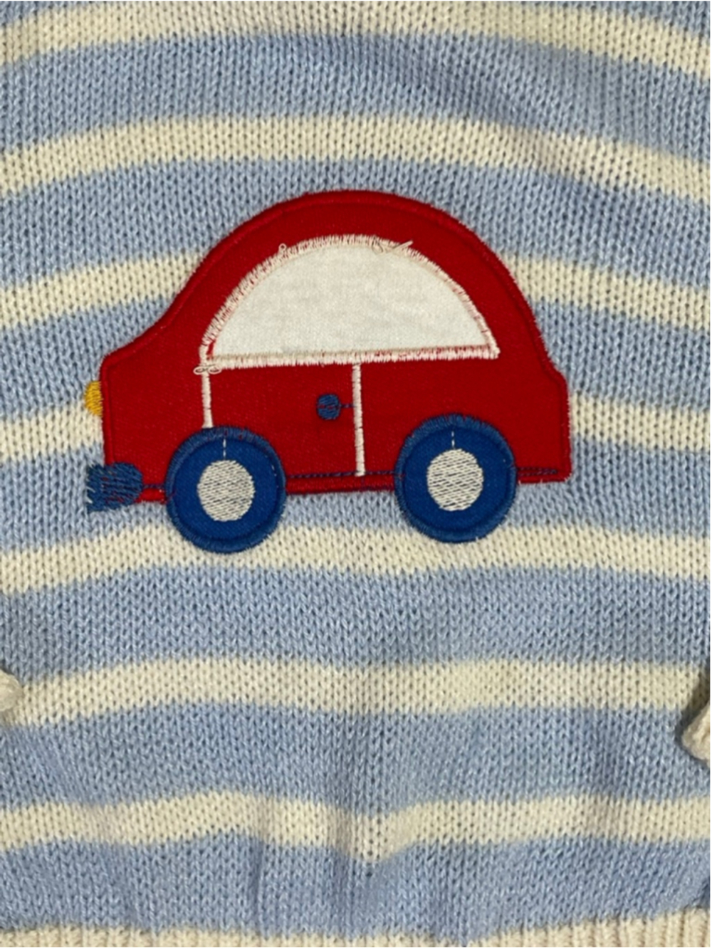 Vtg Doe-Spun Boys 12 Months Red Car Coquette grandpacore Cottagecore - Picture 2 of 5